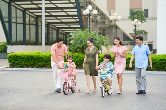 Cư dân nhí có thêm nhiều trải nghiệm khi sống tại các chung cư hiện đại
