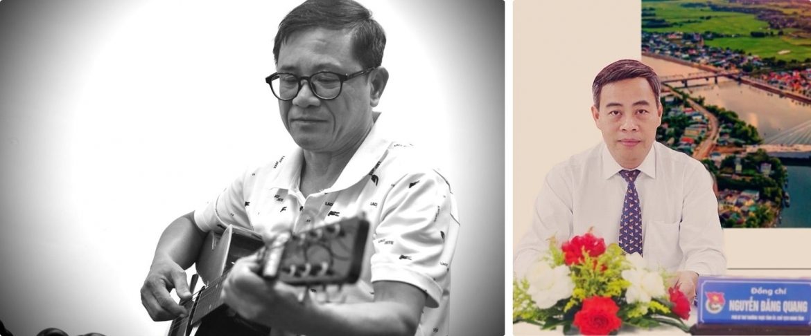 Nhạc sĩ Võ Thế Hùng và tác giả Nguyễn Đăng Quang