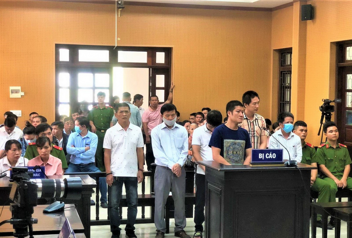 Các bị cáo tại Tòa.