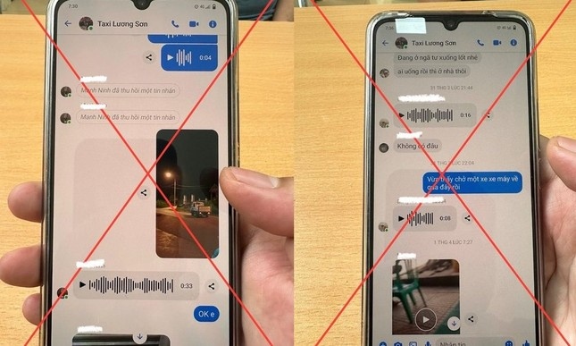 Hội nhóm chat messenger của Facebook “Taxi Lương Sơn” báo chốt Cảnh sát giao thông