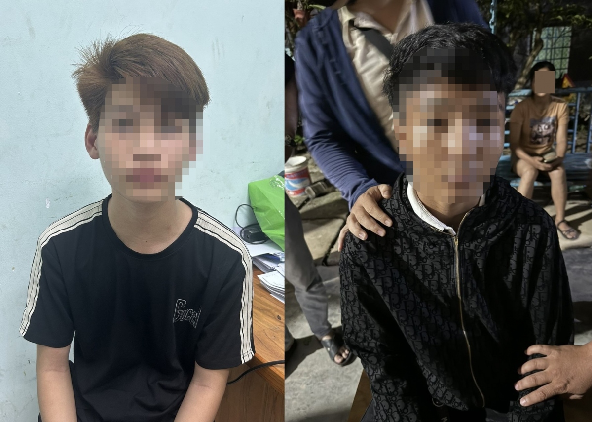 Đặng Thanh Bình (trái) và Phạm Văn Điệu bị bắt giữ.