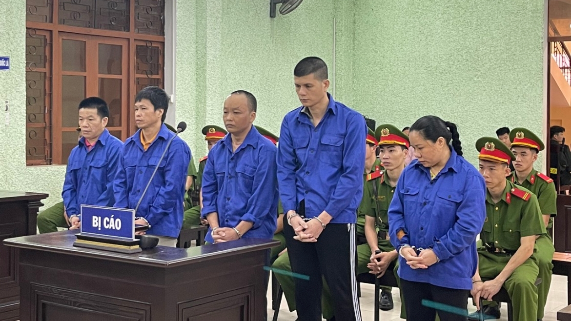 5 đối tượng tại phiên xét xử