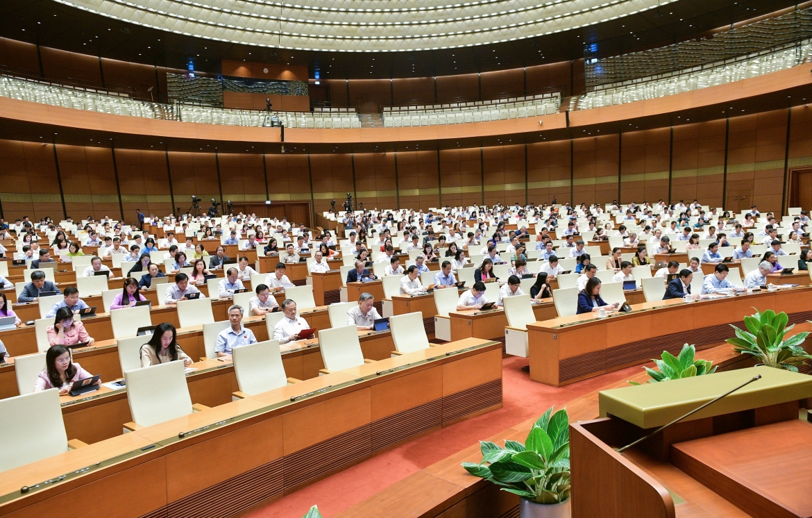 Các đại biểu tham dự kỳ họp thứ 7, Quốc hội khóa XV.