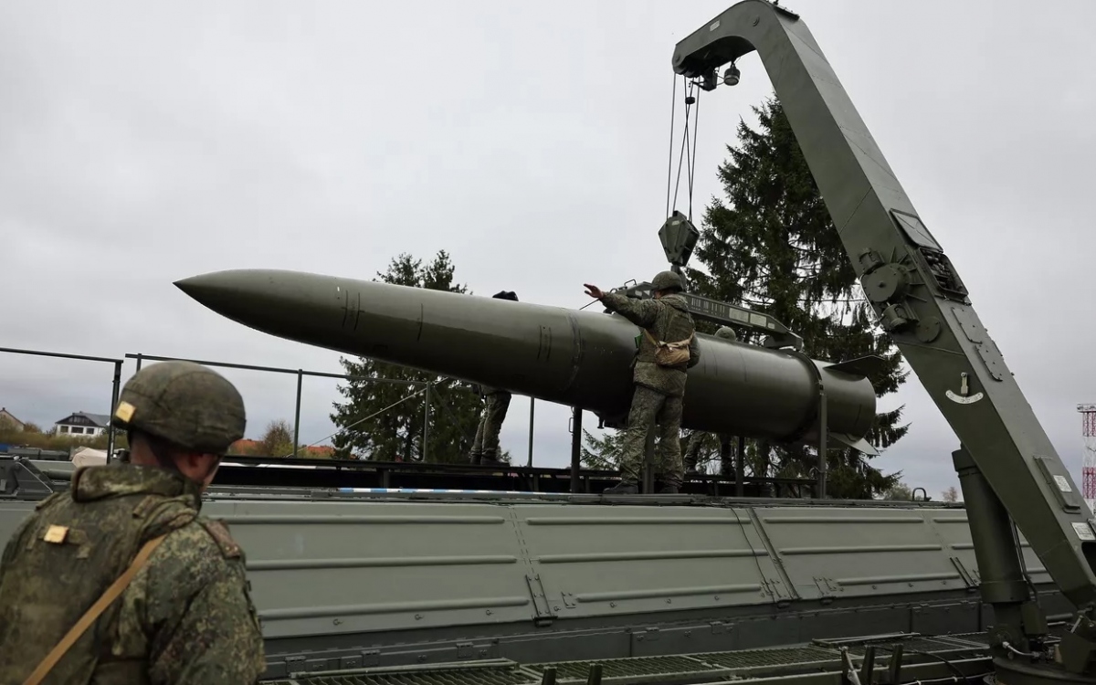 Tên lửa đạn đạo chiến thuật Iskander-M của Nga. Ảnh: Sputnik.