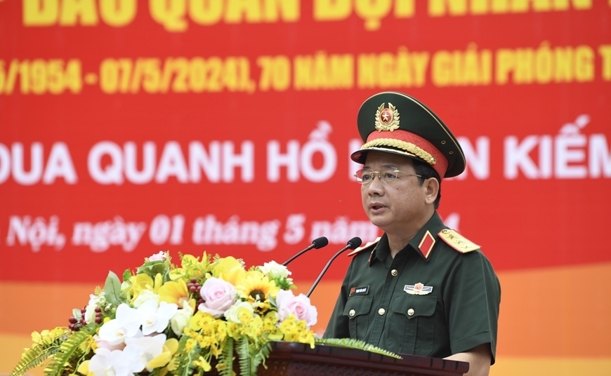 Thượng tướng Trịnh Văn Quyết phát biểu khai mạc