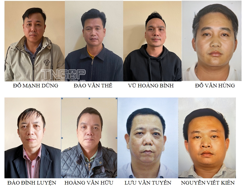 Chân dung 8 bị can