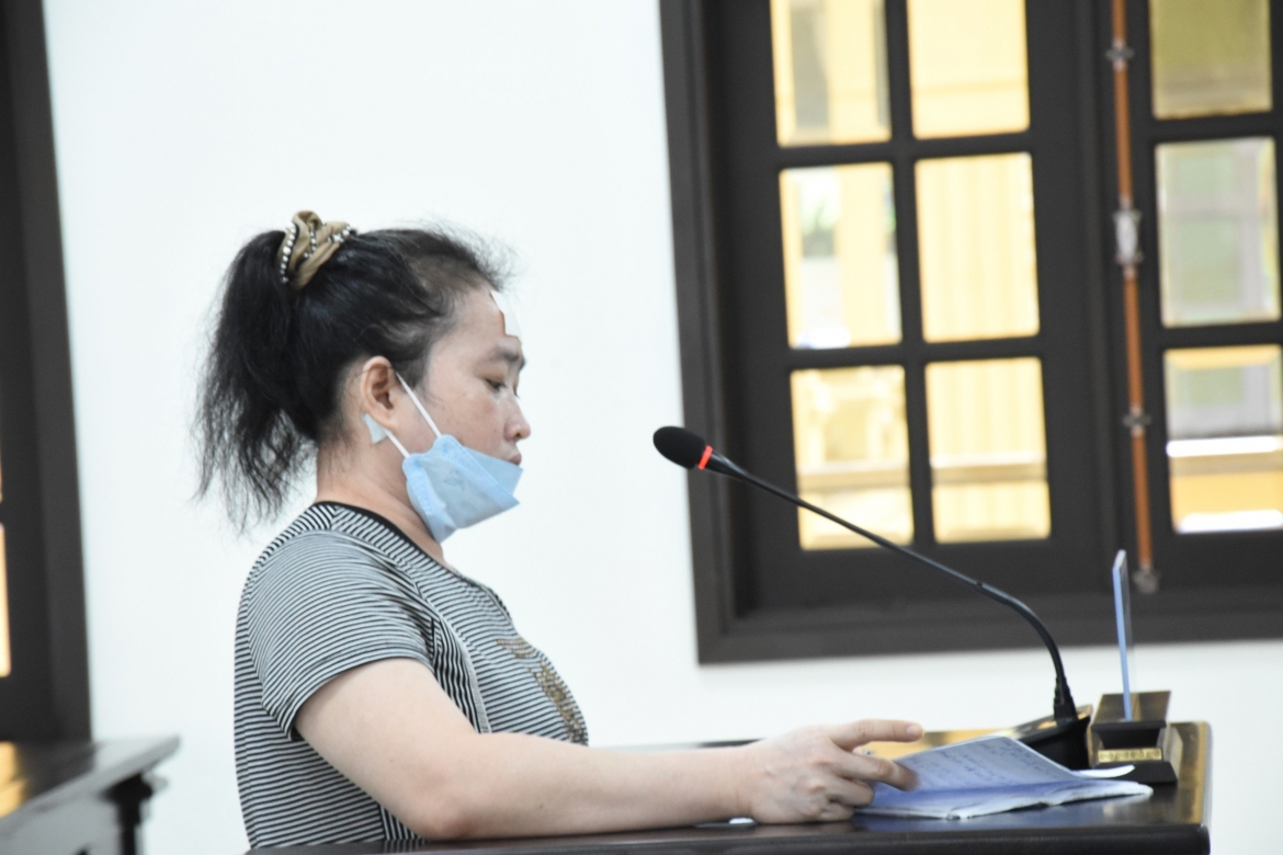 Bị cáo Nguyễn Xuân Thảo tại tòa (Ảnh: N.Khang)