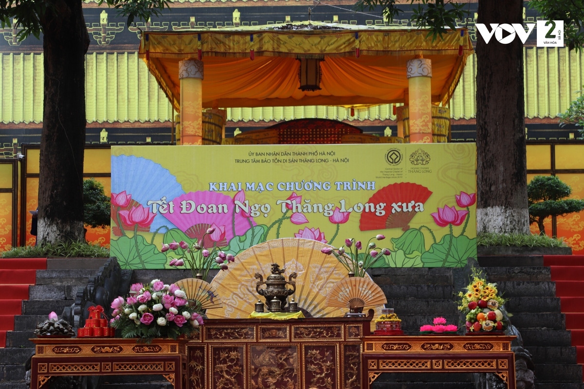 Chương trình "Tết Đoan Ngọ Thăng Long xưa" diễn ra từ ngày 6 - 9/6 tại Hoàng Thành Thăng Long, do Trung tâm Bảo tồn di sản Thăng Long - Hà Nội tổ chức