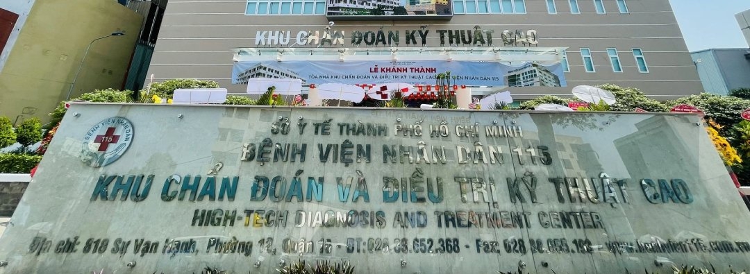 Bệnh viện Nhân dân 115, nơi nạn nhân được cấp cứu (Ảnh L.N)