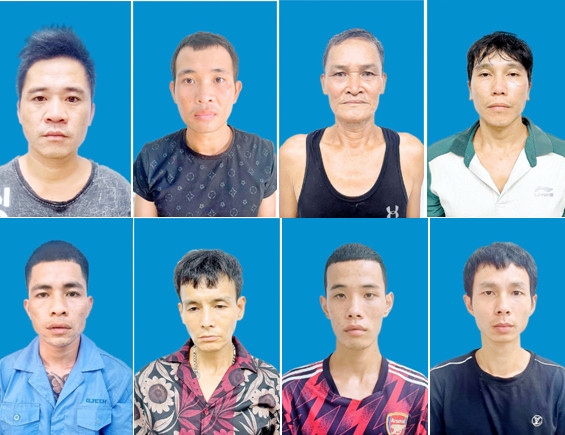 Các đối tượng mua bán, tàng trữ ma tuý bị Công an quận Đồ Sơn bắt giữ.