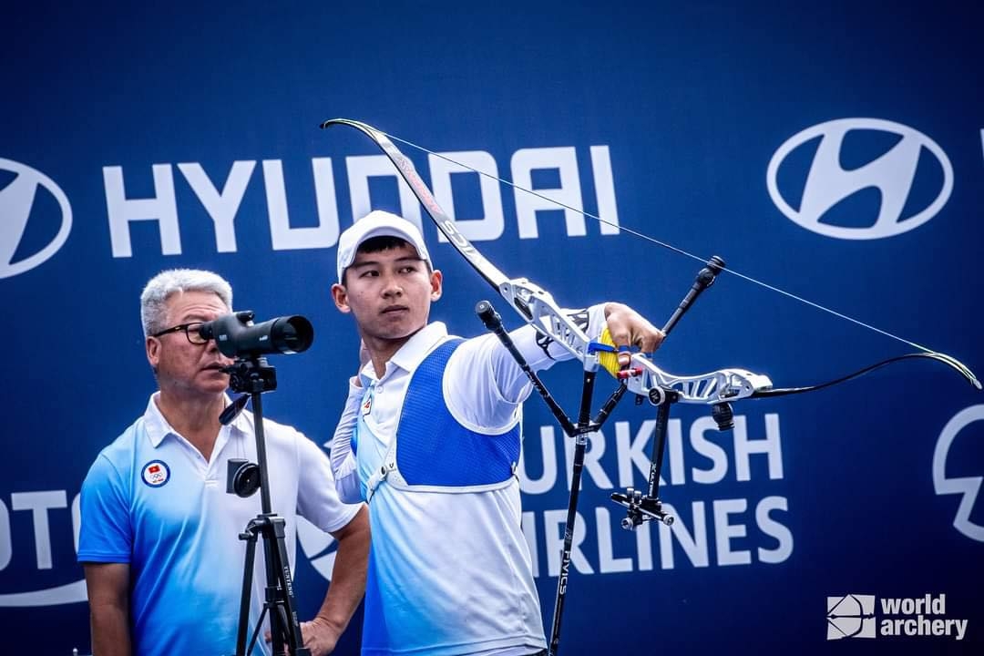 Cung thủ Lê Quốc Phong giành quyền dự Olympic Paris. (Ảnh: World Archery). 