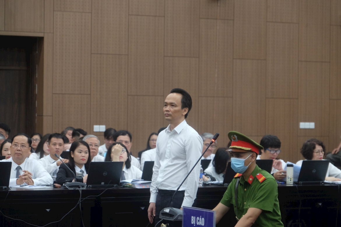 Bị cáo Trịnh Văn Quyết tại tòa