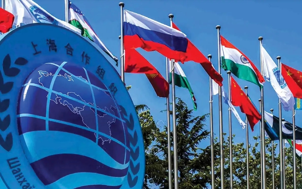 Biểu tượng của SCO - đối thủ cạnh tranh với NATO. Ảnh: Đại sứ quán Nga tại Ấn Độ.