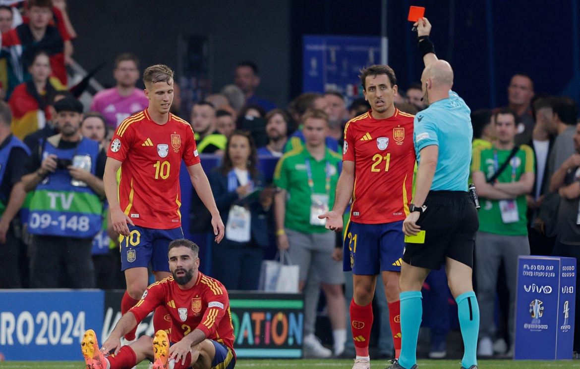 Tây Ban Nha tổn thất lực lượng nghiêm trọng ở bán kết EURO 2024. (Ảnh: Getty). 