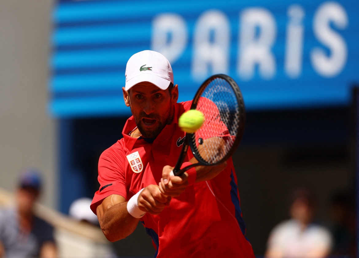 Djokovic thắng dễ Nadal, tiếp tục mục tiêu giành HCV Olympic Paris. (Ảnh: Reuters). 