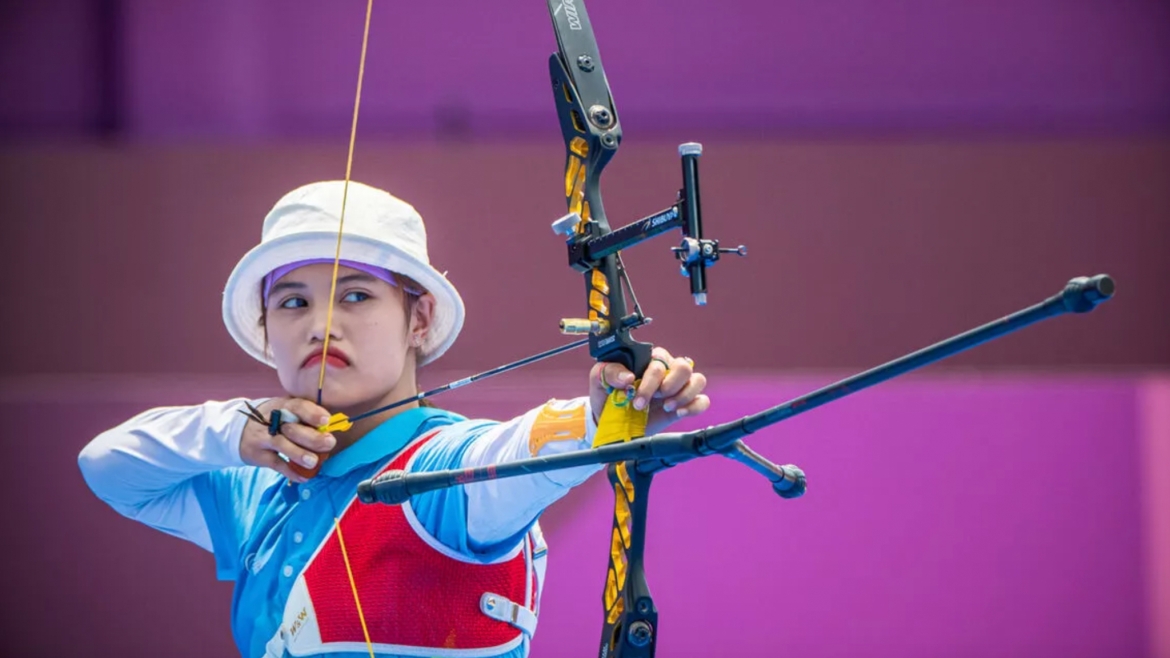 Đỗ Thị Ánh Nguyệt mở màn khá tốt tại Olympic Paris 2024 (Ảnh: World Archery)