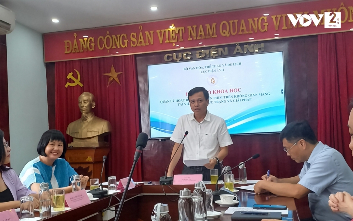 Phó Cục trưởng Cục Điện ảnh, TS Đỗ Quốc Việt phát biểu đề dẫn Hội thảo
