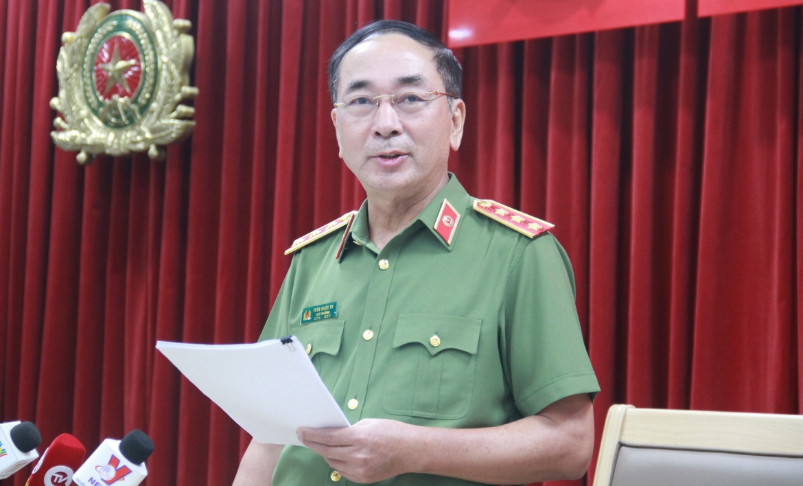 Thứ trưởng Bộ Công an - Thượng tướng Trần Quốc Tỏ. (Ảnh: Trọng Phú)
