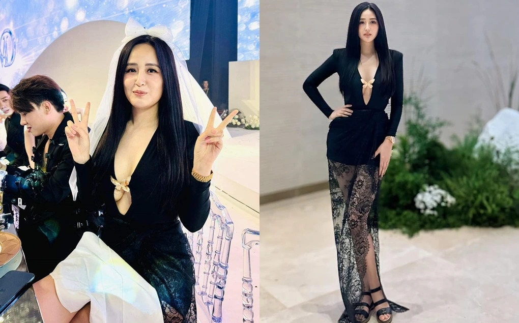 Trong khi nhiều mỹ nhân chưng diện váy áo lộng lẫy, đi giày cao gót khi dự đám cưới của diễn viên Midu và thiếu gia Minh Đạt thì Mai Phương Thúy mặc bộ đầm khoét ngực gợi cảm đi cùng đôi sandal bệt. Đại diện truyền thông của hoa hậu nói: "Mai Phương Thúy có chiều cao nổi bật nên không muốn mang giày quá cao. Hôm đó, Mai Phương Thúy cũng có vấn đề về sức khỏe nên đi giày bệt để đảm bảo thể trạng, thuận tiện di chuyển".