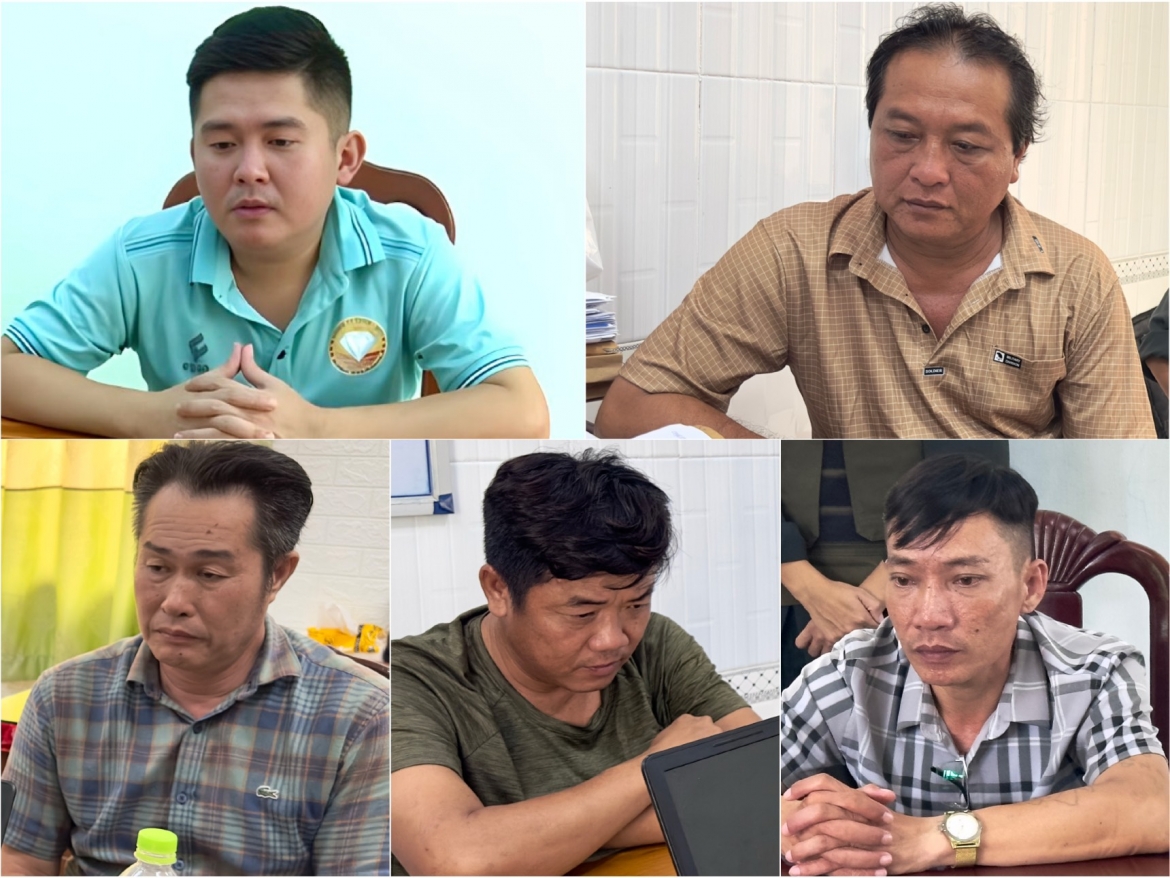 Một số đối tượng có liên quan (Ảnh Trọng Nguyễn).