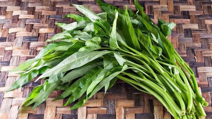 Bạn có biết cách chọn rau muống sạch, giòn ngon? (Ảnh: Thespruceeats)