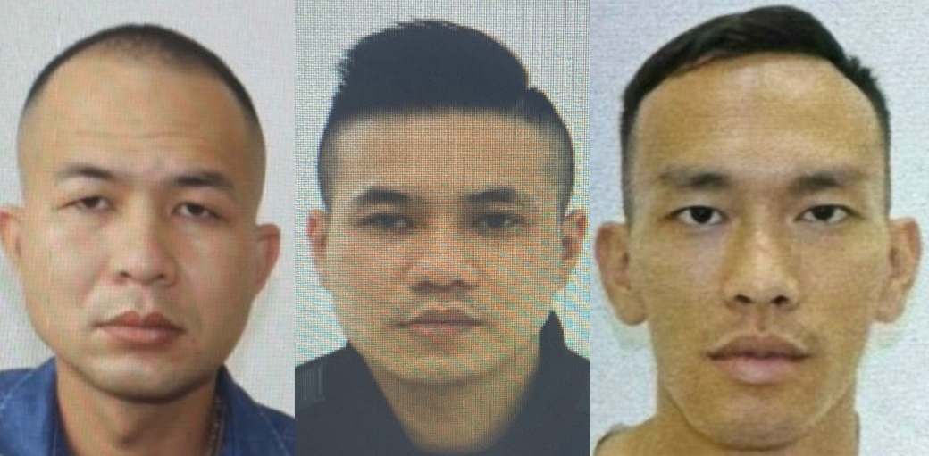 Từ trái qua: Đinh Xuân Sáng, Vũ Thành Quang và Nguyễn Xuân Đạt