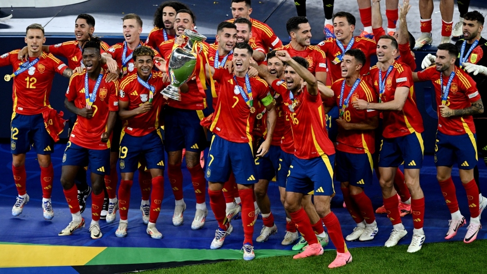 Tây Ban Nha vô địch EURO 2024 với thành tích toàn thắng, ghi được số bàn thắng kỷ lục (Ảnh: Reuters).