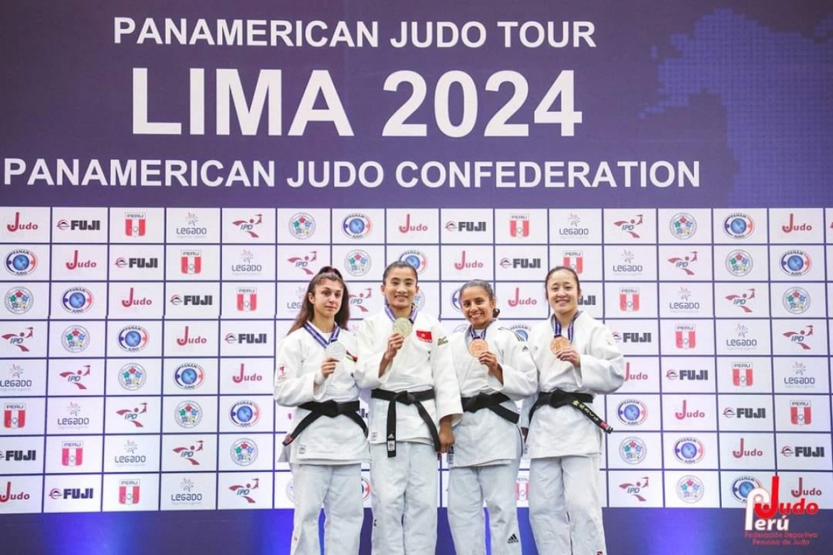 Hoàng Thị Tình giành vé dự Olympic Paris 2024 sau thành tích tốt tại giải đấu ở Peru. (Ảnh: IJF). 
