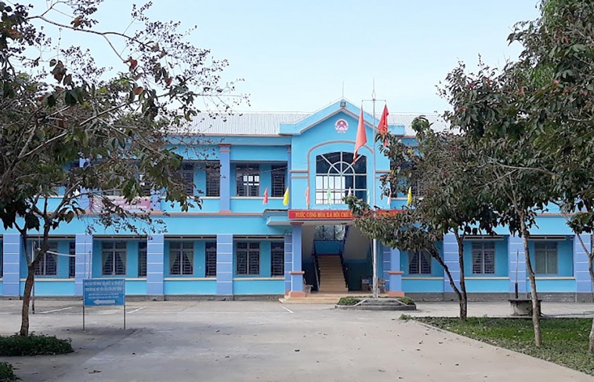 Trụ sở UBND xã Diên Bình, huyện Đăk Tô nơi ông N.H.L làm việc.