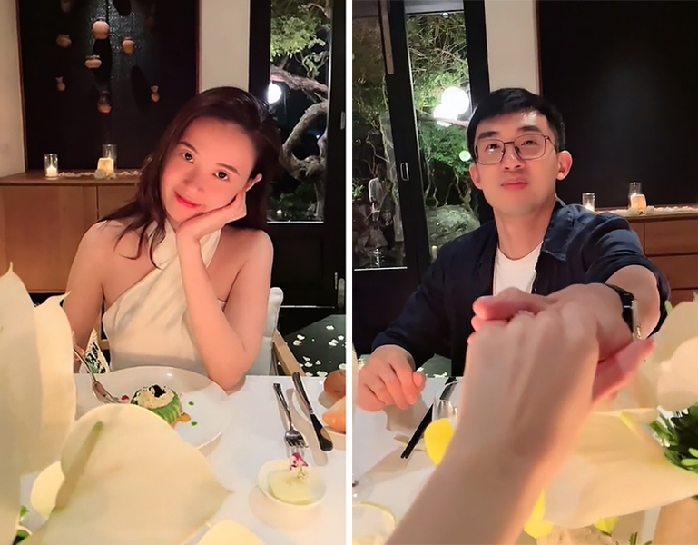 Vợ chồng Midu - Minh Đạt dùng bữa tối trăng mặt sang trọng tại một resort đắt nhất Việt Nam. Cặp đôi tận hưởng không gian vô cùng lãng mạn với nhiều món ăn như tôm hùm, cua, thăn bò.