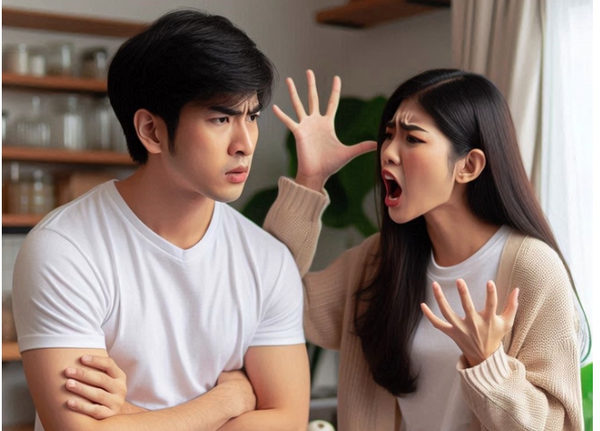 Vợ tôi liên tục ghen tuông vô lý chuyện quá khứ của tôi. (Ảnh minh họa được tạo bởi AI)