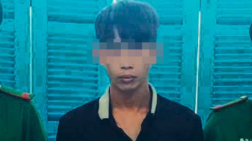 Đối tượng Hồ Trọng N. đang bị tạm giữ