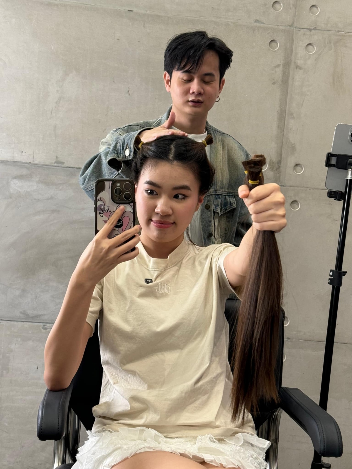 Rapper Pháo với kiểu đầu đinh cực cá tính