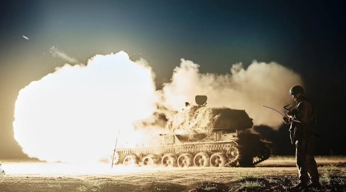 Pháo binh Ukraine ở Pokrovsk. Ảnh: Bộ Quốc phòng Ukraine