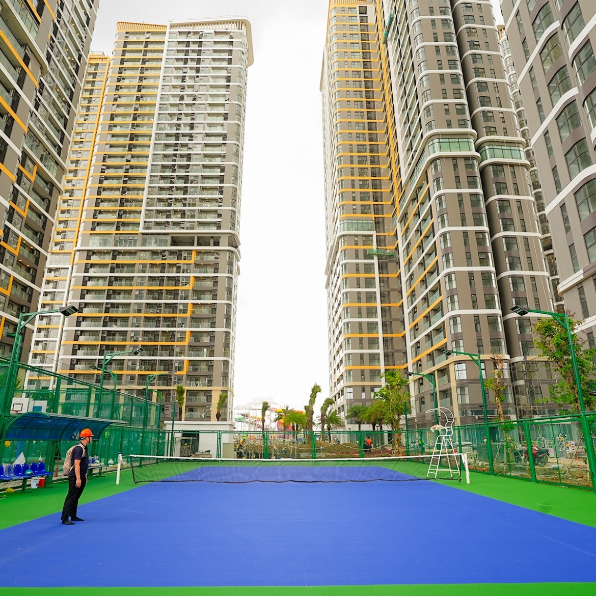 Các tiện ích thể thao trong nội khu The Beverly đã gần hoàn thiện để sẵn sàng đón cư dân 
