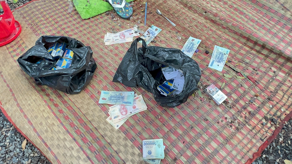 Tang vật thu giữ tại hiện trường