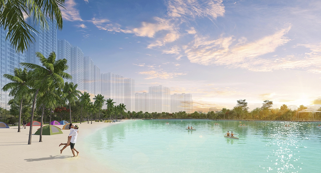 Từ The Miami 5, cư dân dễ dàng tiếp cận bộ 3 công viên liên hoàn của đại đô thị