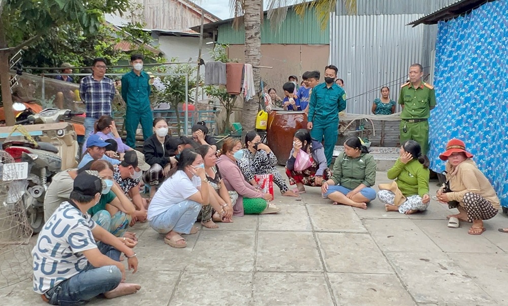 21 đối tượng tại hiện trường