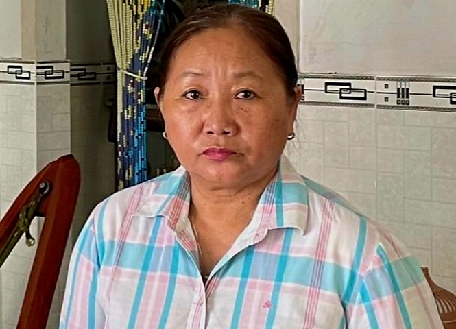 Bà Phượng đang bị Công an tạm giữ (ảnh: Công an Cà Mau cung cấp)