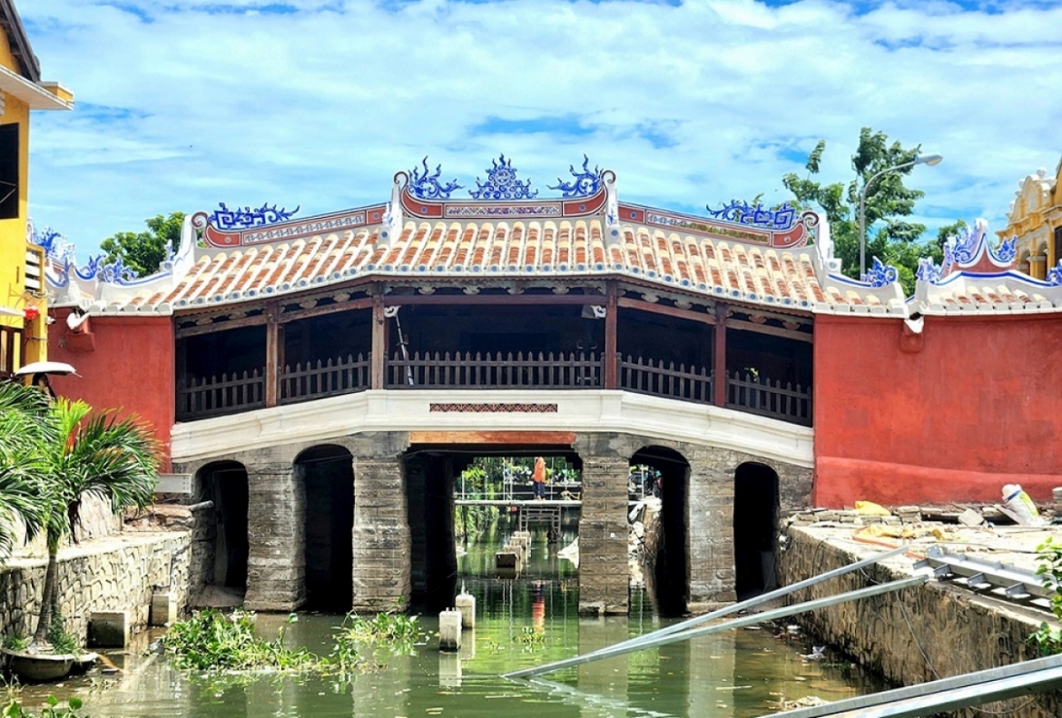 Dự án trùng tu Chùa Cầu (Hội An - Quảng Nam) thu hút sự quan tâm của đông đảo công chúng.