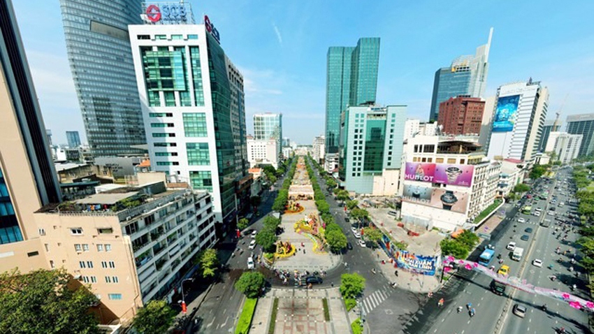 Giá đất trên đường Nguyễn Huệ lên đến 810 triệu đồng/m2