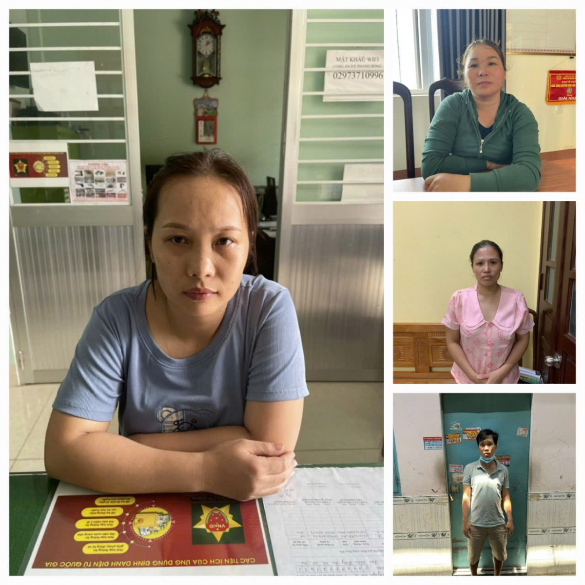 Các đội tượng trong đường dây mua bán trẻ em núp bóng hình thức cho nhận con nuôi. (Ảnh: CACC)