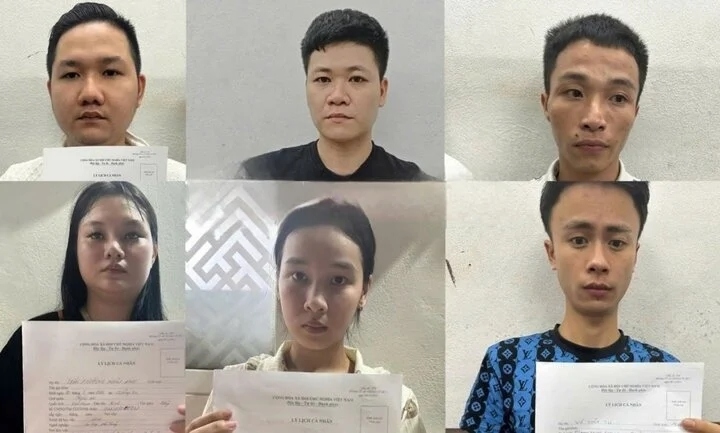 Nhóm buôn bán ma túy bị cơ quan công an bắt giữ. (Ảnh: Công an cung cấp)