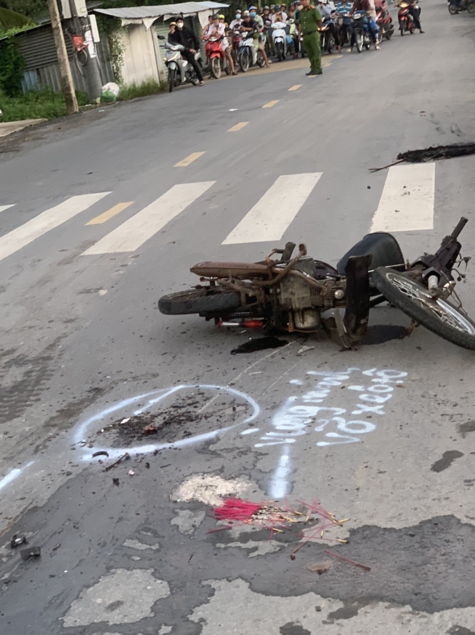 Hiện trường vụ tai nạn làm một người tử vong