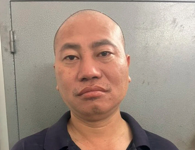 Nguyễn Minh Phúc thời điểm bị bắt. (Ảnh Công an cung cấp)