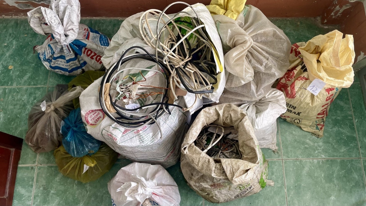 Tang vật tạm giữ tại Cơ quan Công an