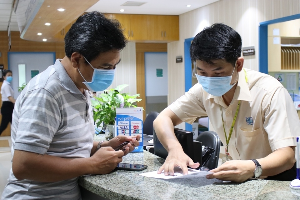 Thanh toán chi phí khám chữa bệnh không dùng tiền mặt tại Bệnh viện Đại học Y Dược TP.HCM (Ảnh tư liệu: Bệnh viện cung cấp)