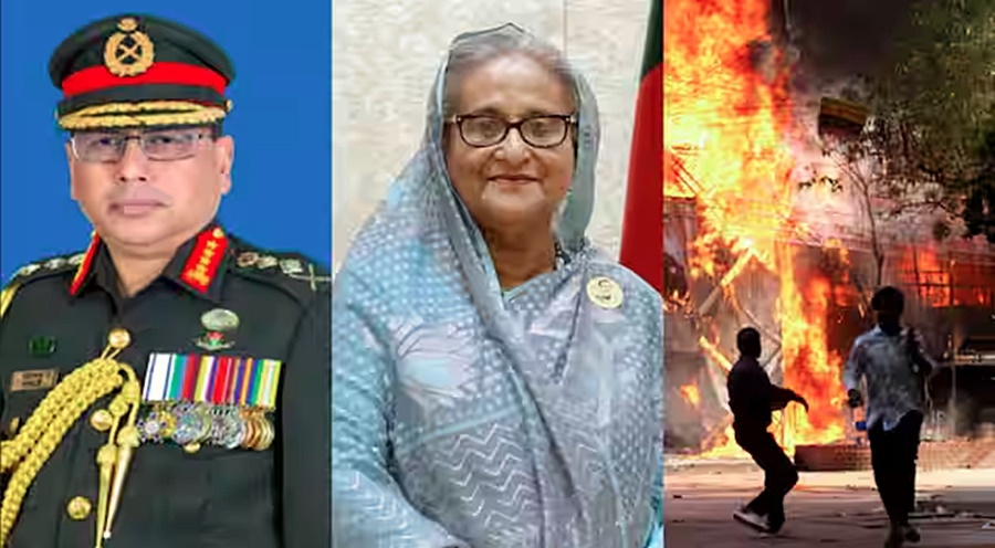 Cựu nữ Thủ tướng Bangladesh Hasina (giữa). Ảnh: Wion.