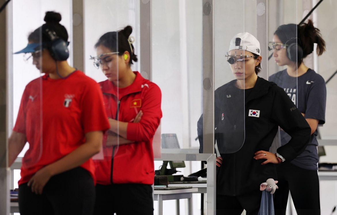 Trịnh Thu Vinh đánh bại VĐV nổi tiếng Kim Ye Ji. (Ảnh: Getty). 