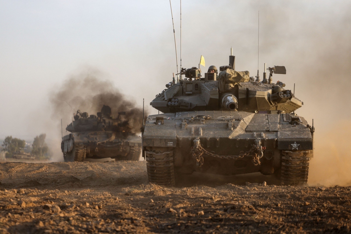 Quân đội Israel ở Gaza. Ảnh: Reuters